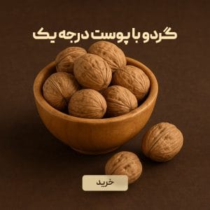 گردو با پوست درجه یک ایرانی